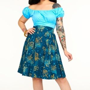 Pinup Girl Clothing Astrology Little Jun Skirt